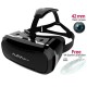 AuraVR Pro VR headset having 42mm lenses & Improved Lens adjustment, 100-110°FOV and Free BT-Remote for android/iOS phones