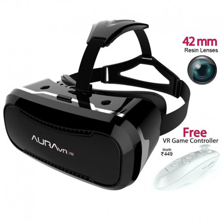 reaction Intensive Become aware AuraVR Pro VR Headset With Remote Controller 42 MM VR Box HD Lenses